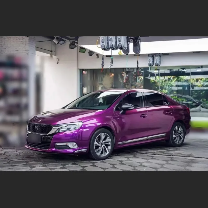 Ravoony Basic Ultra Gloss Metal Paint Grape Purple Vinyl Wrap