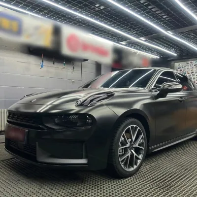Ravoony Basic Pure Metal Black Car Vinyl Wrap 02