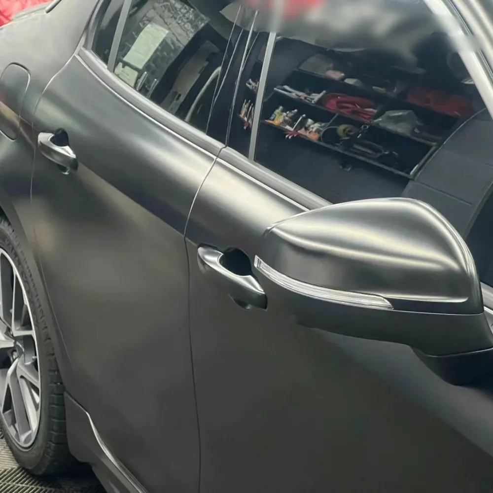 Ravoony Basic Pure Metal Black Car Vinyl Wrap