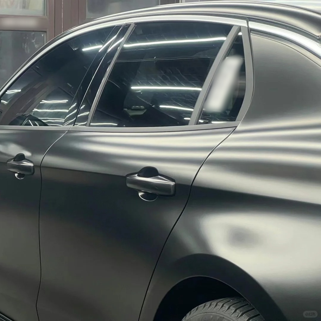 Ravoony Basic Pure Metal Black Car Vinyl Wrap