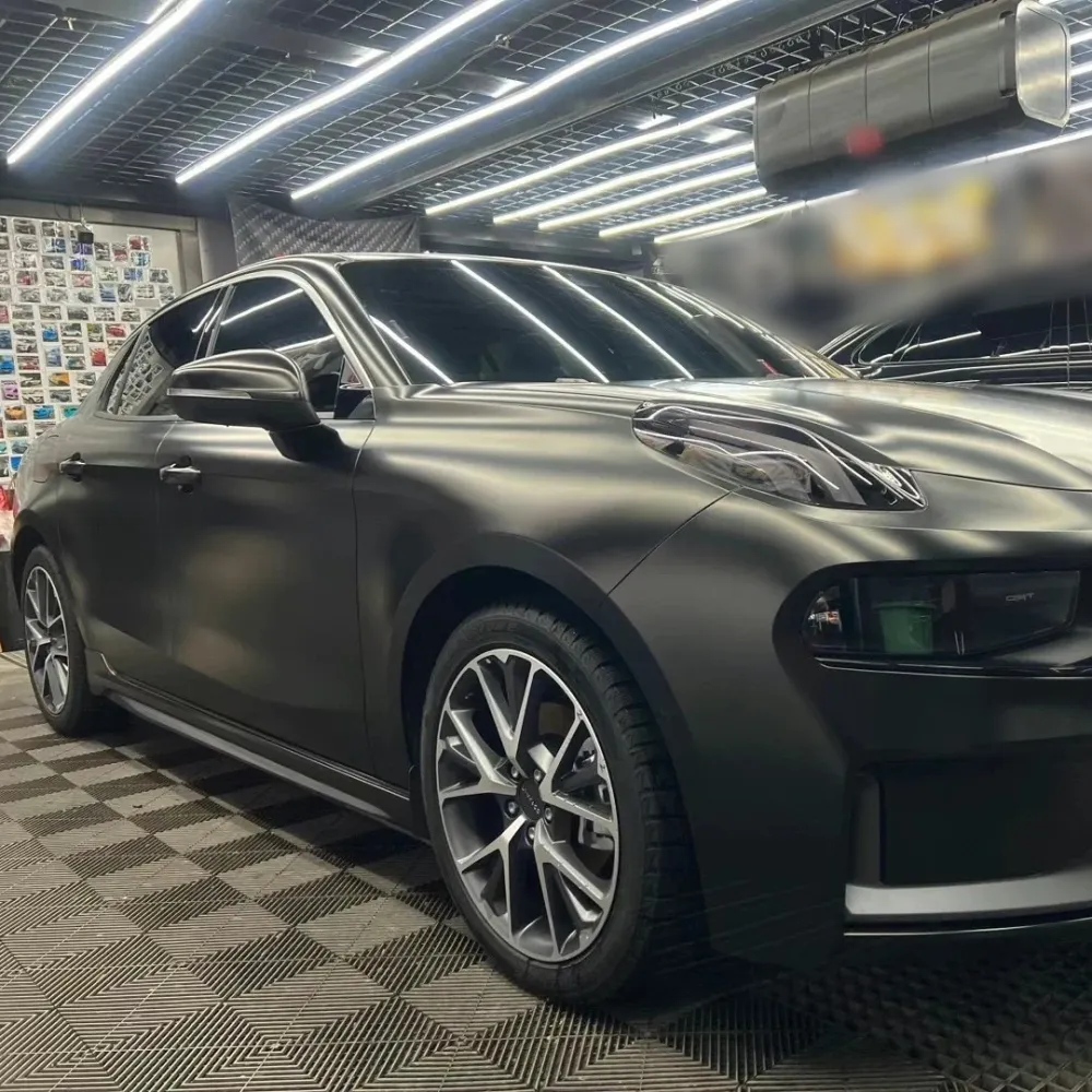 Ravoony Basic Pure Metal Black Car Vinyl Wrap