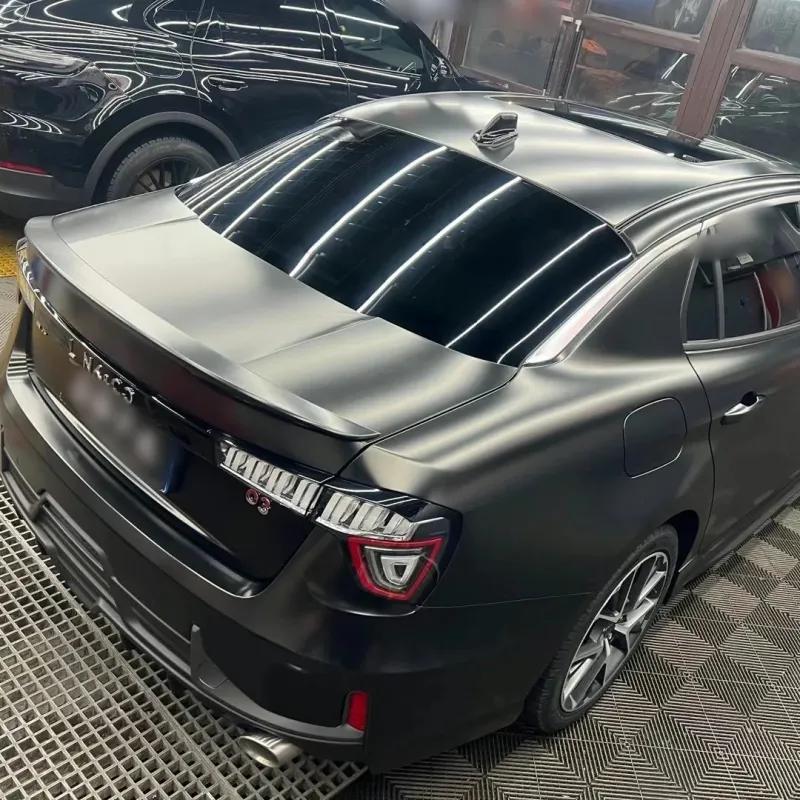 Ravoony Basic Pure Metal Black Car Vinyl Wrap