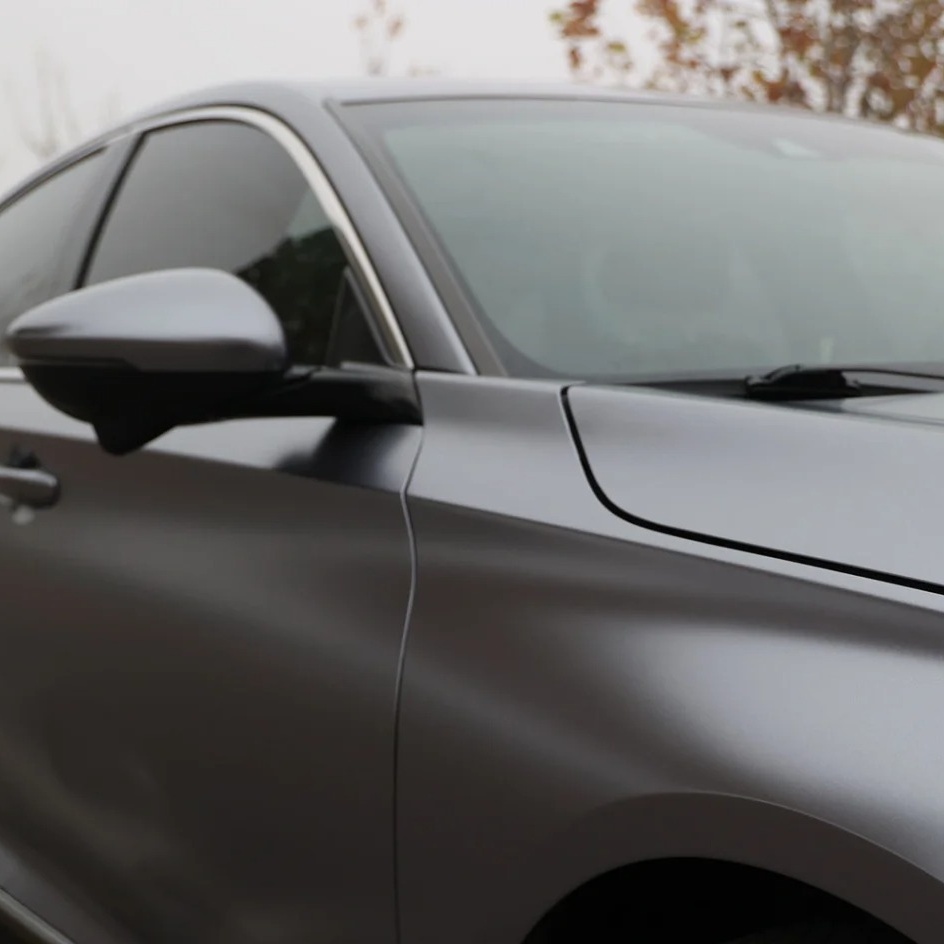 Ravoony Basic Pure Metal Carbon Grey Car Vinyl Wrap