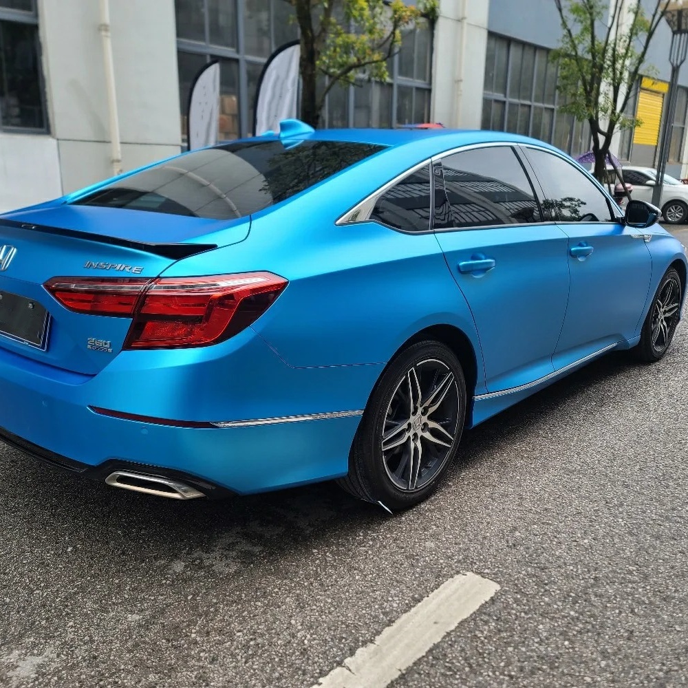 Ravoony Basic Pure Metal Ocean Blue Car Wrap