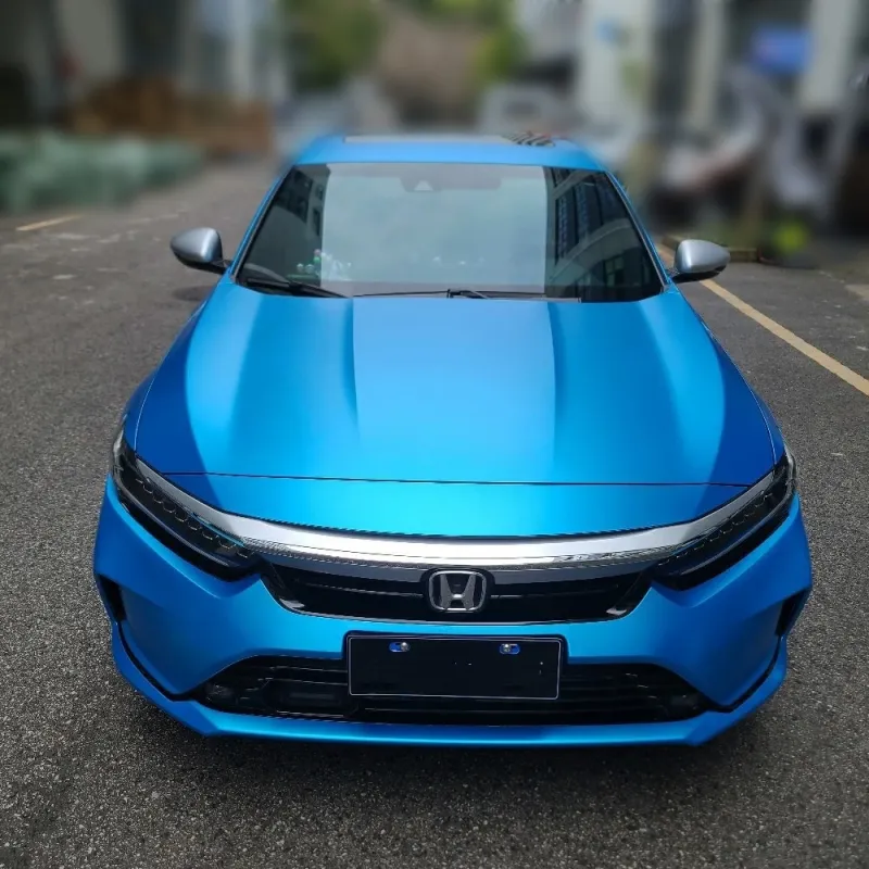 Ravoony Basic Pure Metal Ocean Blue Car Wrap