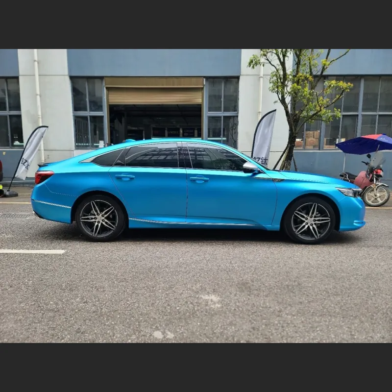 Ravoony Basic Pure Metal Ocean Blue Car Wrap