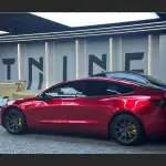 Ravoony Pro TPU Tesla Gloss Midnight Cherry Red PPF Film