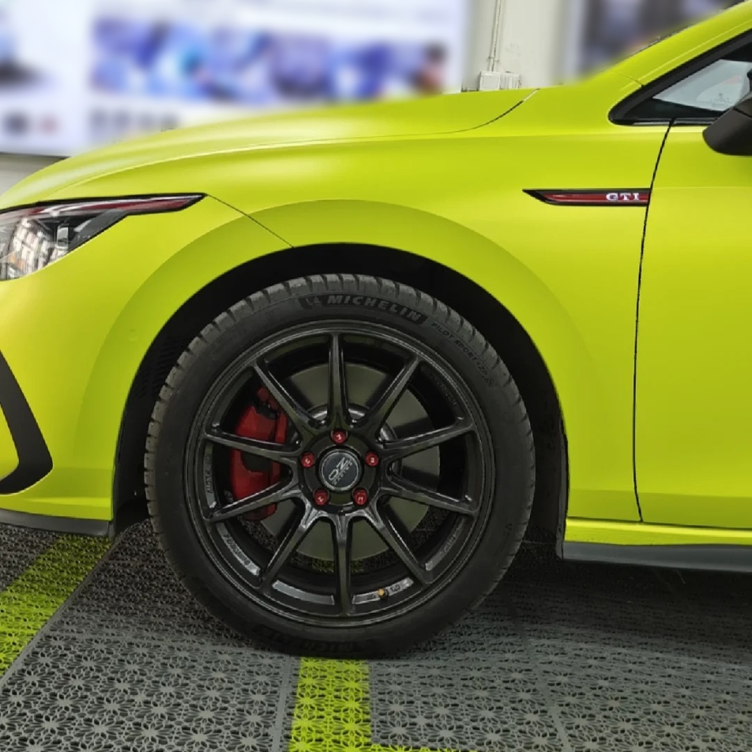 Ravoony Basic Matte Pure Metal Fluorescent Yellow Car Wrap