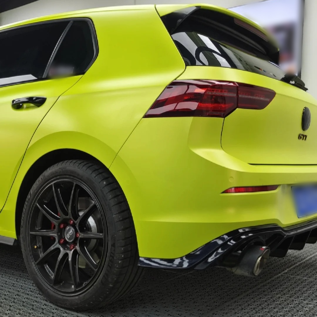 Ravoony Basic Matte Pure Metal Fluorescent Yellow Car Wrap