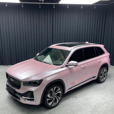 Ravoony Basic Pure Metal Cherry Pink Car Vinyl Wrap 02