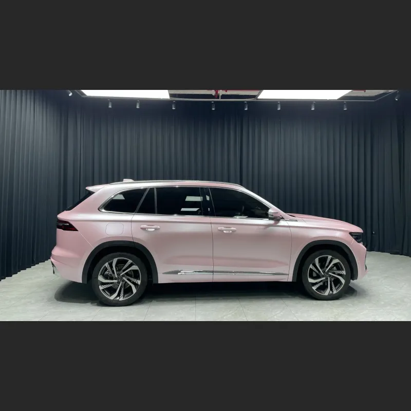 Ravoony Basic Pure Metal Cherry Pink Car Vinyl Wrap