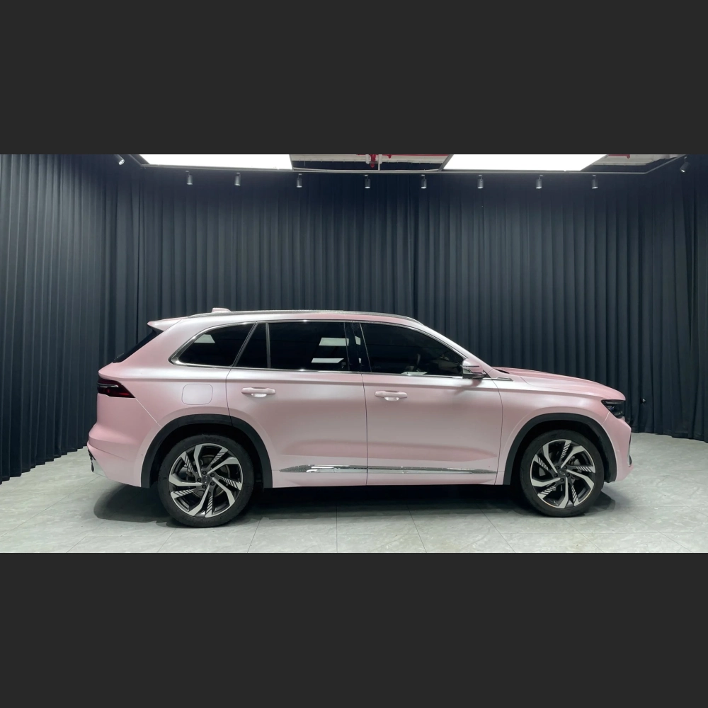 Pink Wrapped Rav Pink Car Vinyl Wrap,Best Ravoony Basic Pure Metal Cherry Pink Car Vinyl ...