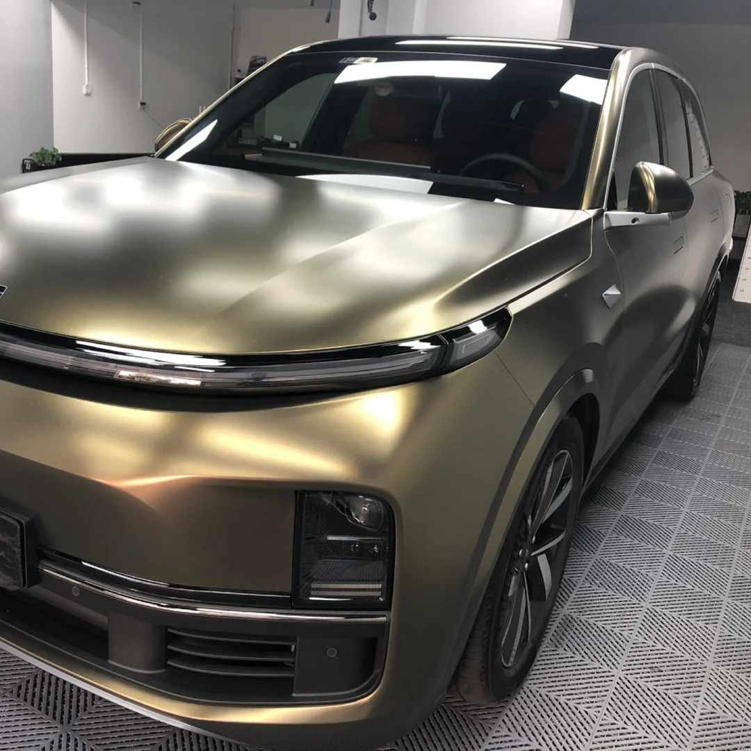 Ravoony Basic Pure Metal Gold Brown Car Wrap