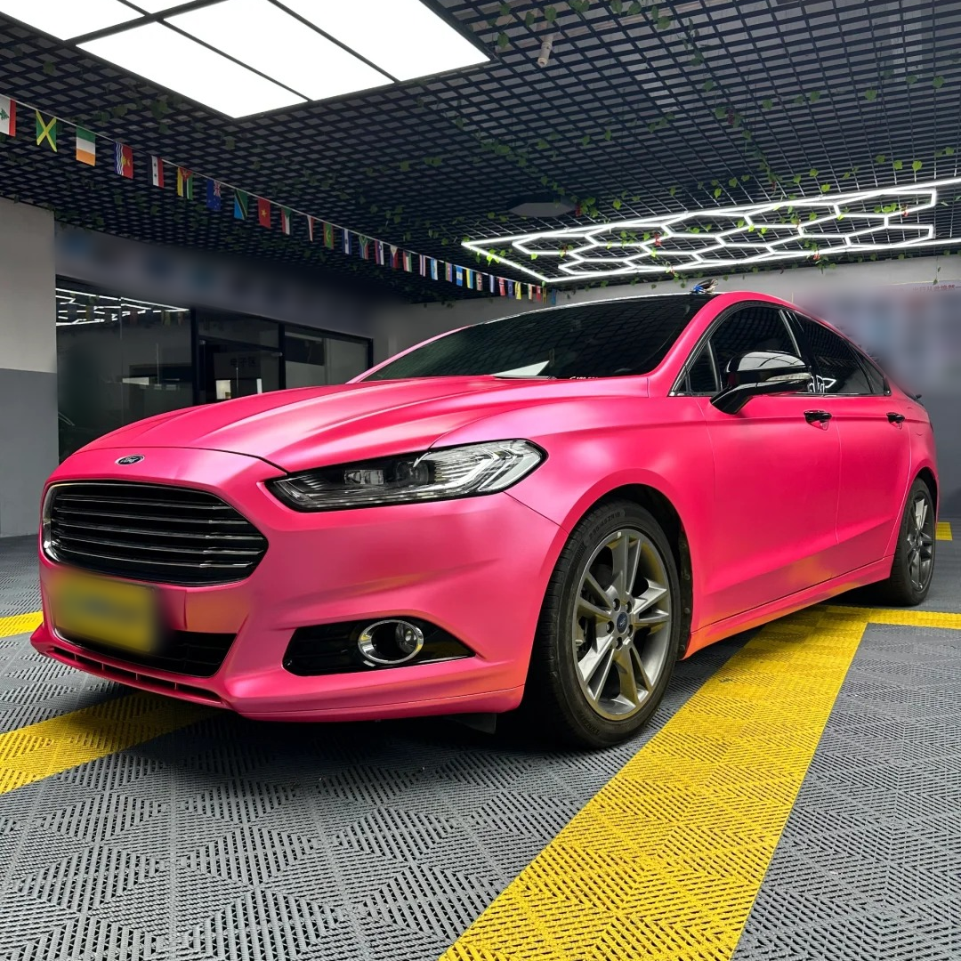 Ravoony Basic Pure Metal Princess Pink Car Vinyl Wrap