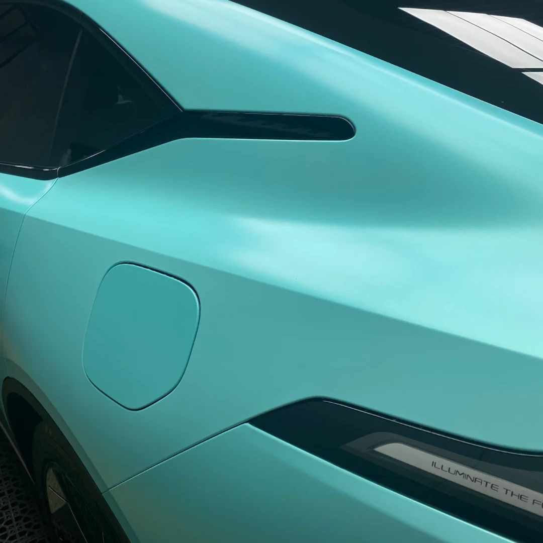 Ravoony Basic Pure Metal Tiffany Blue Car Wrap