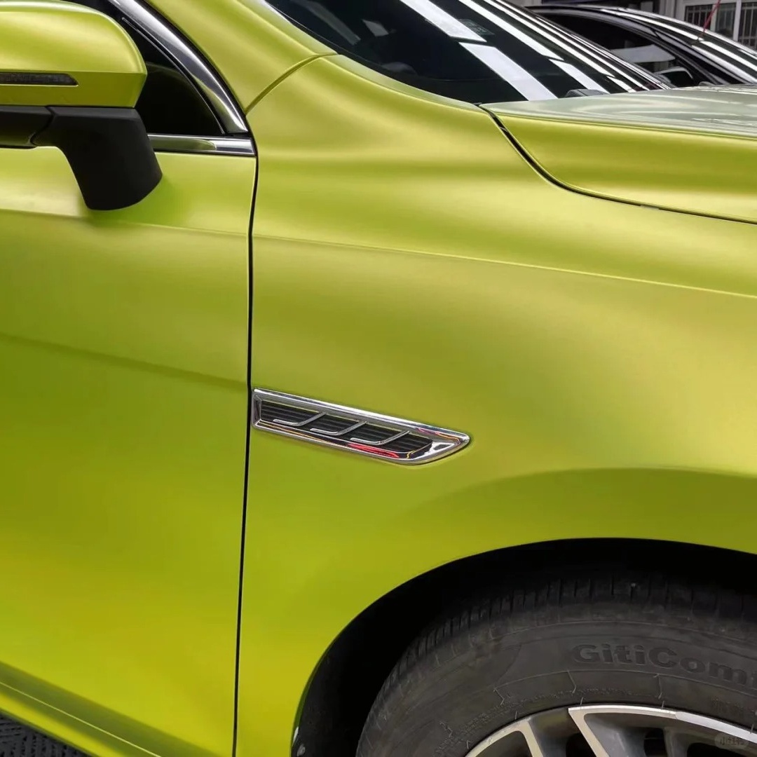 Ravoony Basic Pure Metallic Lemon Green Car Wrap
