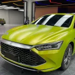 Ravoony Basic Pure Metallic Lemon Green Car Wrap