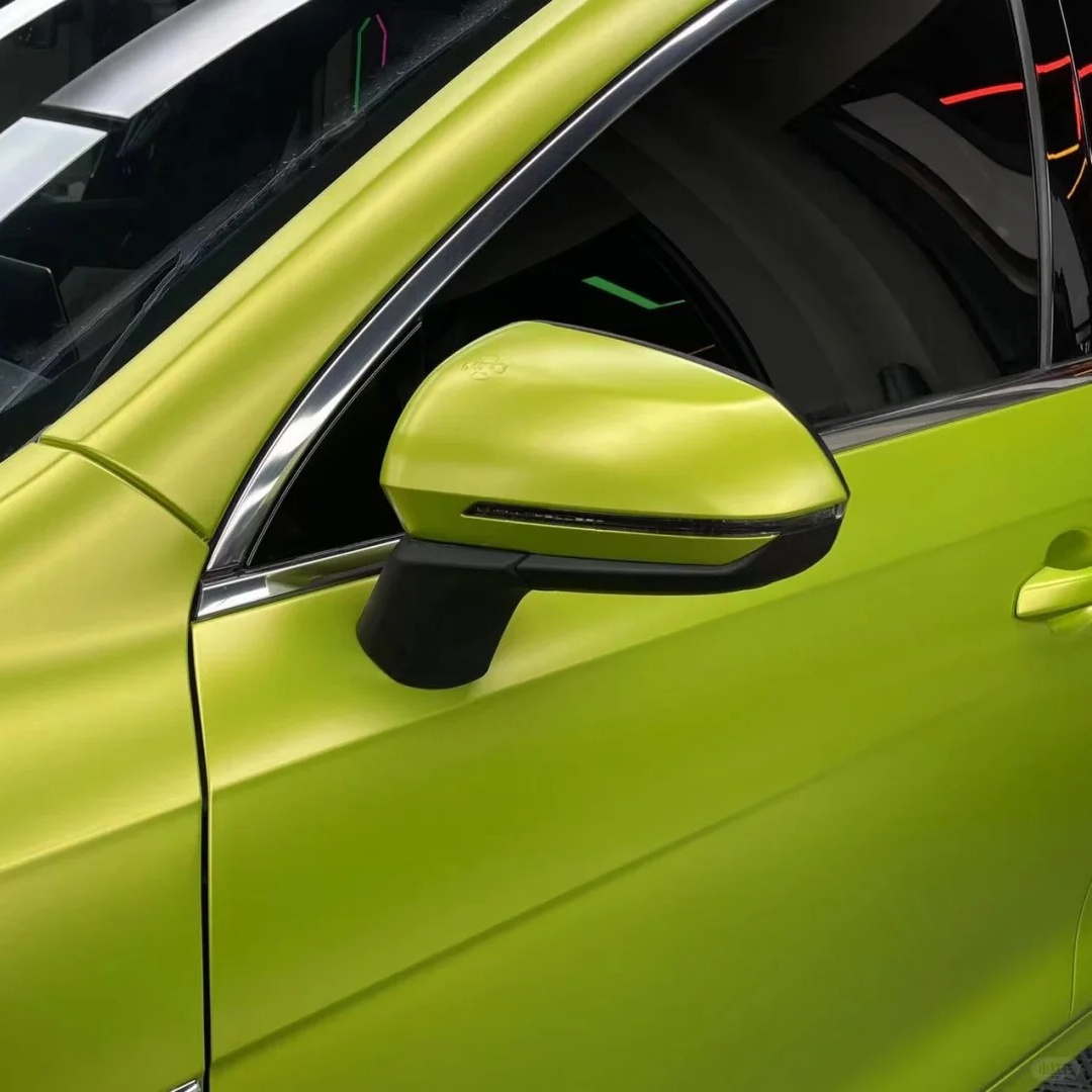 Ravoony Basic Pure Metallic Lemon Green Car Wrap