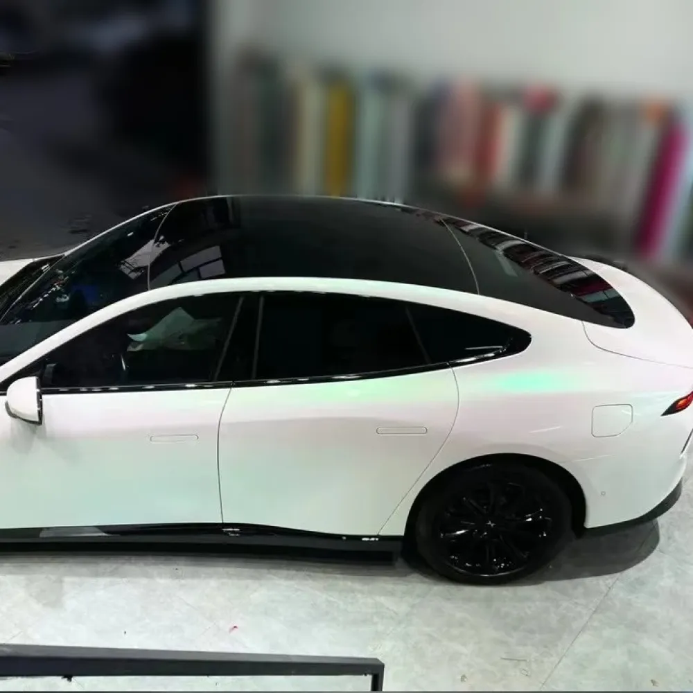 Ravoony Basic Gloss Aurora White Car Vinyl Wrap