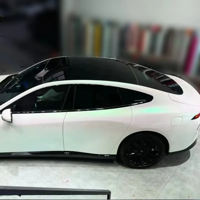 Ravoony Basic Gloss Aurora White Car Vinyl Wrap