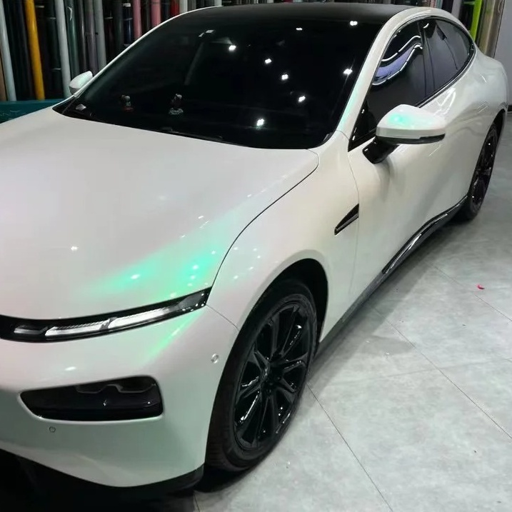 Ravoony Basic Gloss Aurora White Car Vinyl Wrap