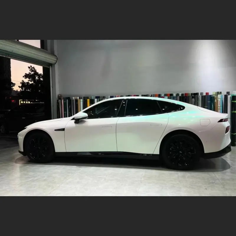 Ravoony Basic Gloss Aurora White Car Vinyl Wrap