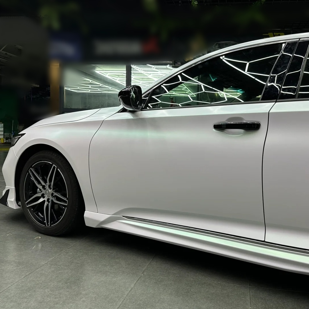 Ravoony Basic Matte Aurora White Car Vinyl Wrap