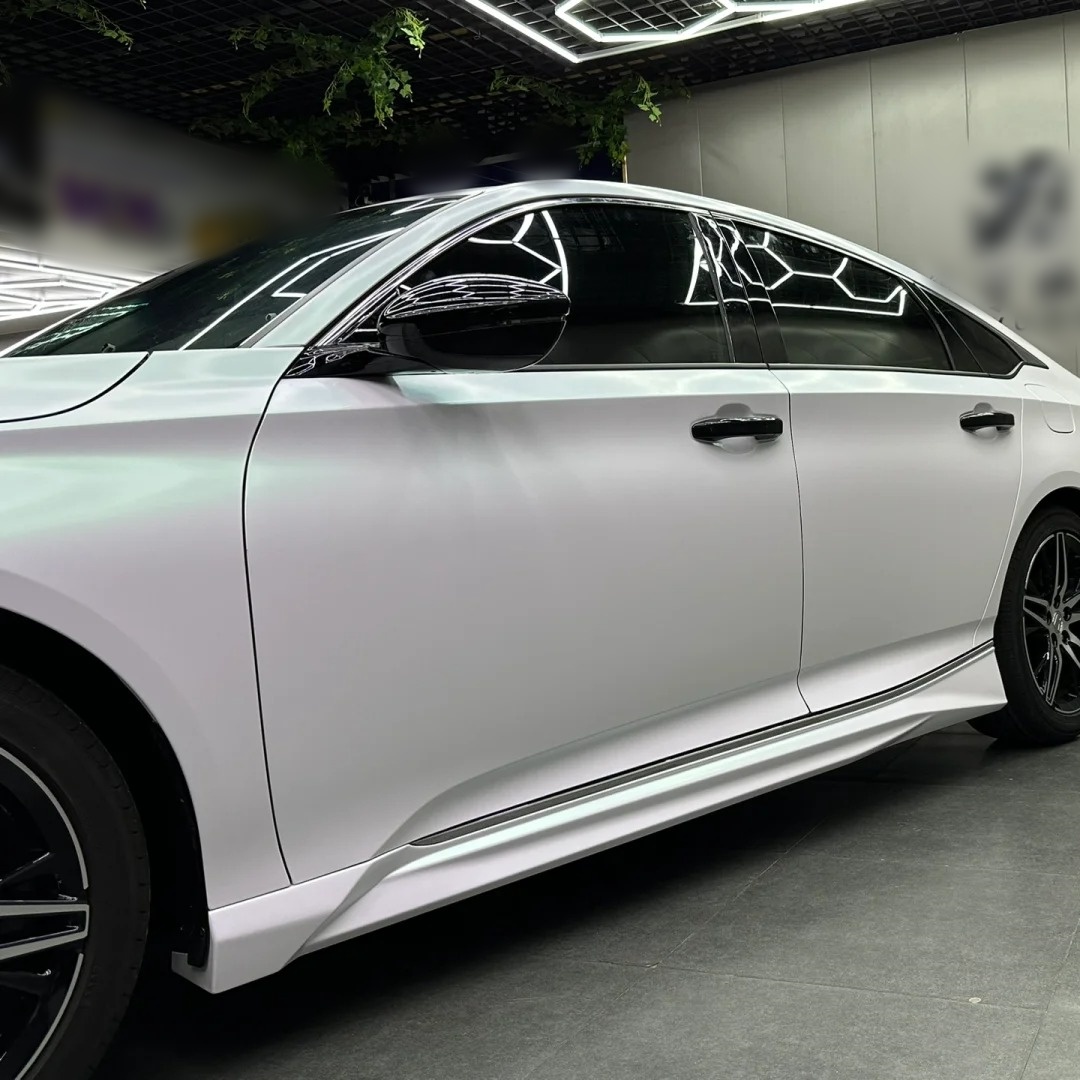 Ravoony Basic Matte Aurora White Car Vinyl Wrap