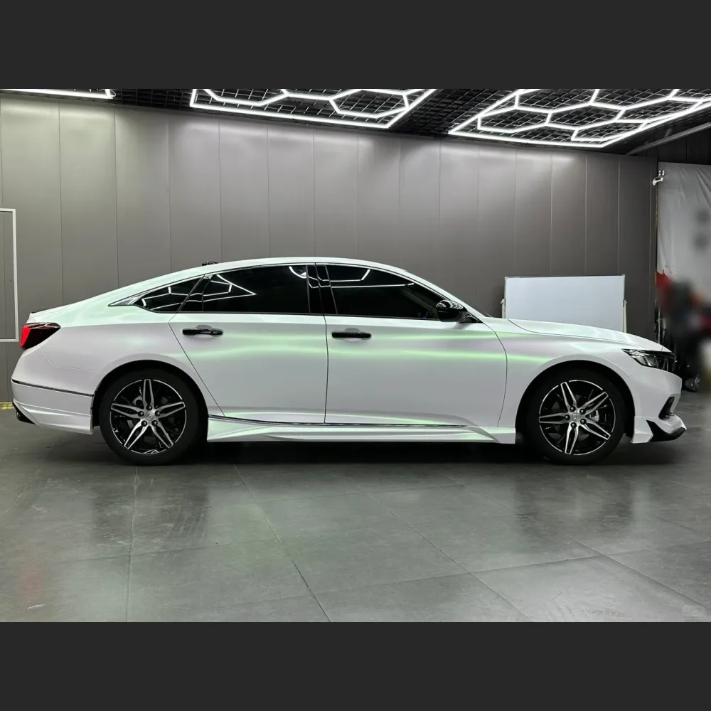 Ravoony Basic Matte Aurora White Car Vinyl Wrap