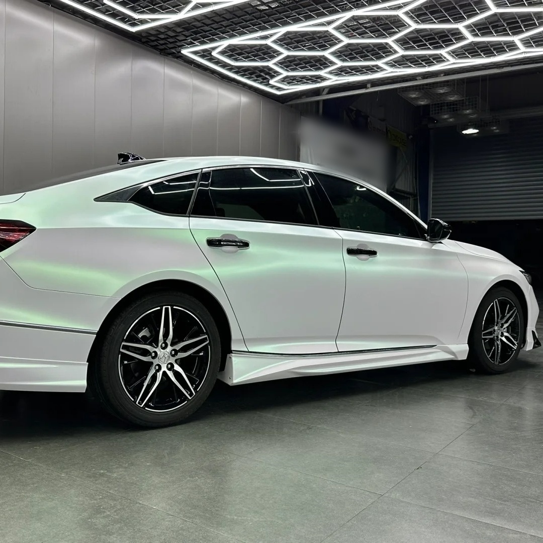 Ravoony Basic Matte Aurora White Car Vinyl Wrap