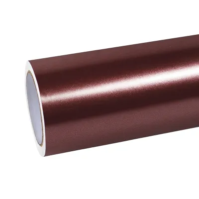 Ravoony Basic Pure Metallic Burgundy Car Wrap 01