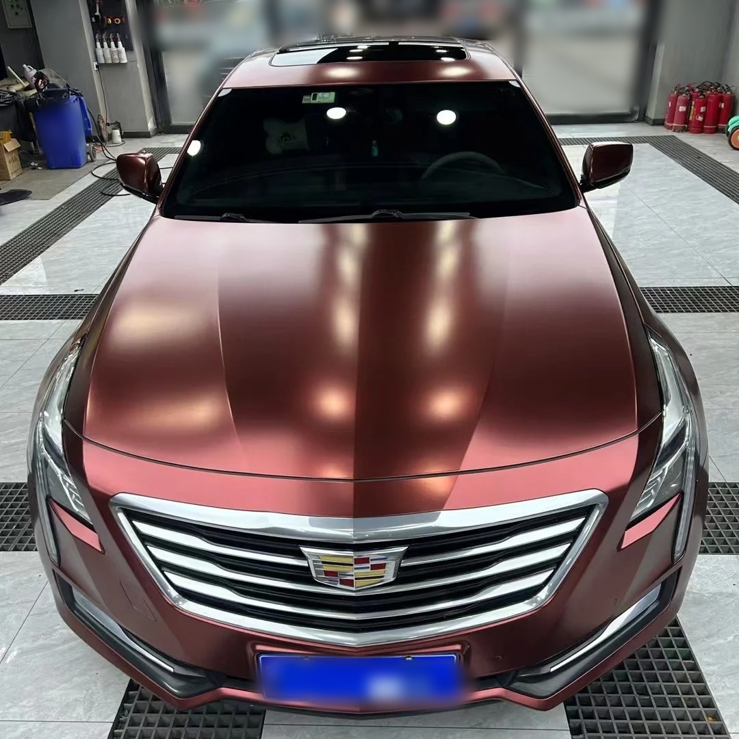 Ravoony Basic Pure Metallic Burgundy Car Wrap