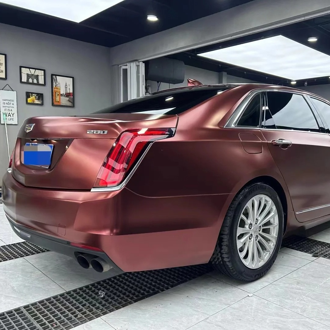 Ravoony Basic Pure Metallic Burgundy Car Wrap