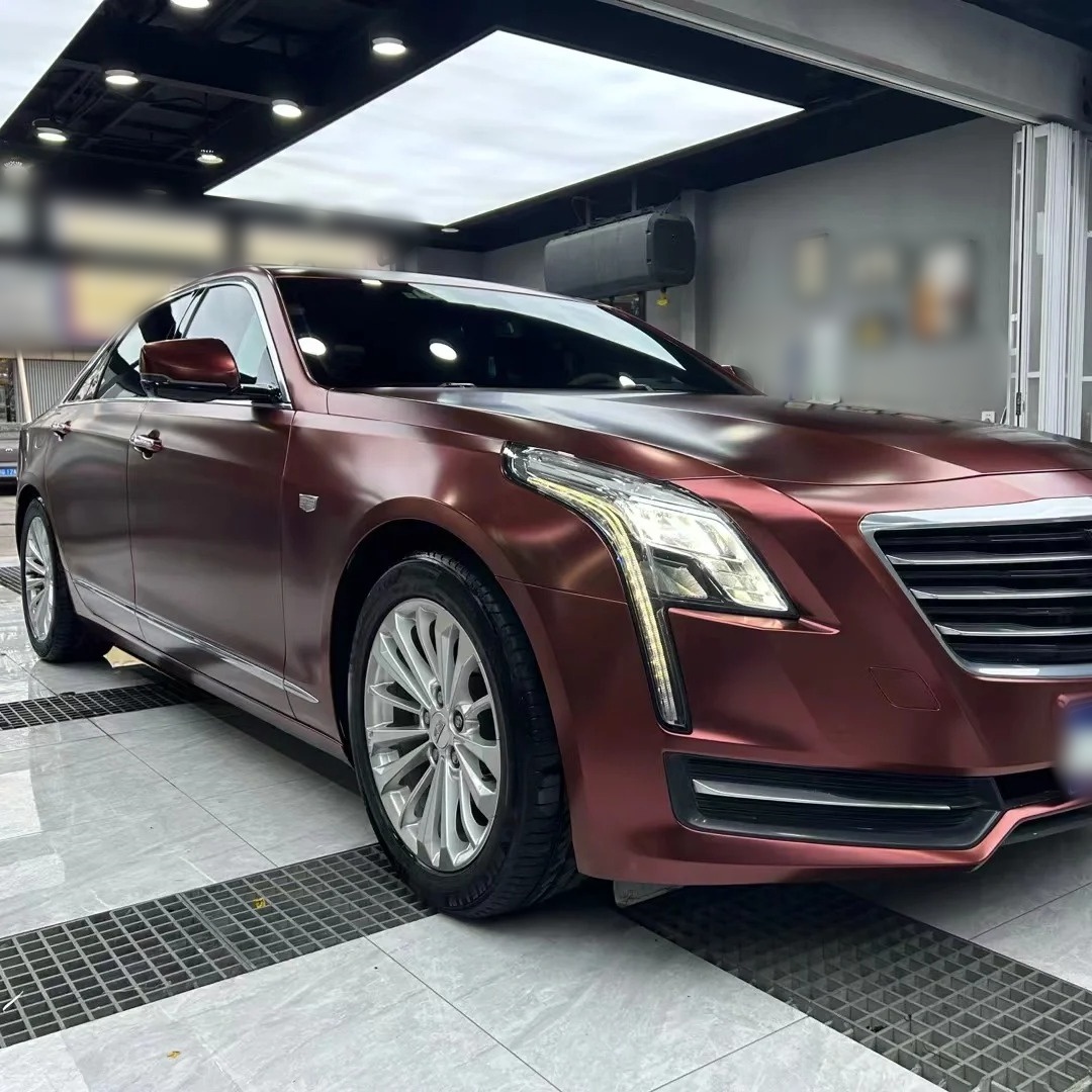 Ravoony Basic Pure Metallic Burgundy Car Wrap