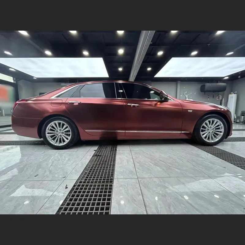 Ravoony Basic Pure Metallic Burgundy Car Wrap