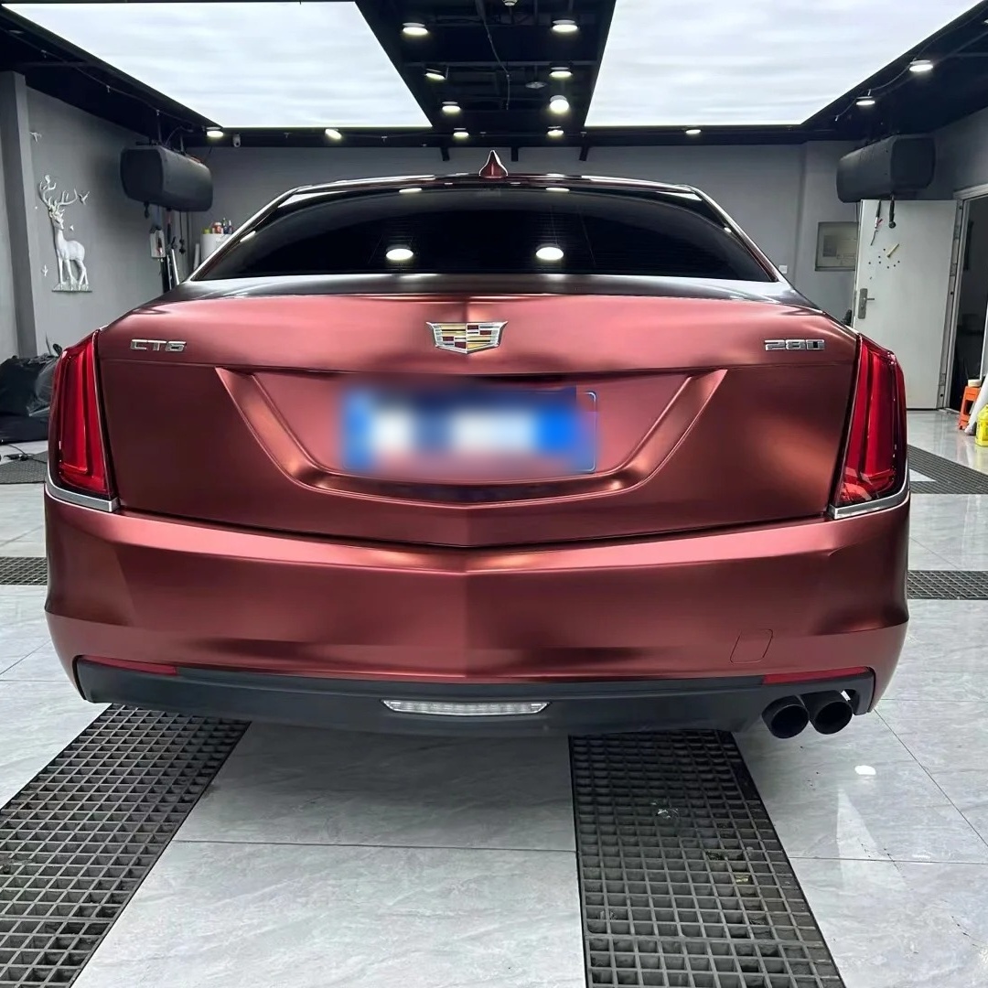 Ravoony Basic Pure Metallic Burgundy Car Wrap