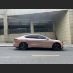 Ravoony Basic Pure Metallic Rose Gold Car Vinyl Wrap