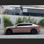 Ravoony Basic Pure Metallic Rose Gold Car Vinyl Wrap