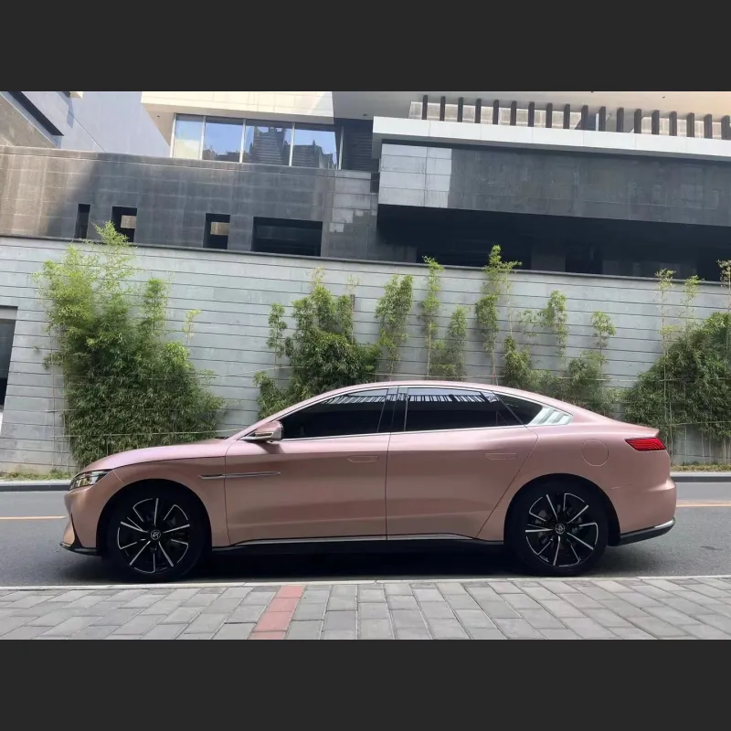 Ravoony Basic Pure Metallic Rose Gold Car Vinyl Wrap