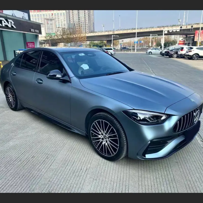   Ravoony Plus Ultra-Matte Blue Grey Car Wrap