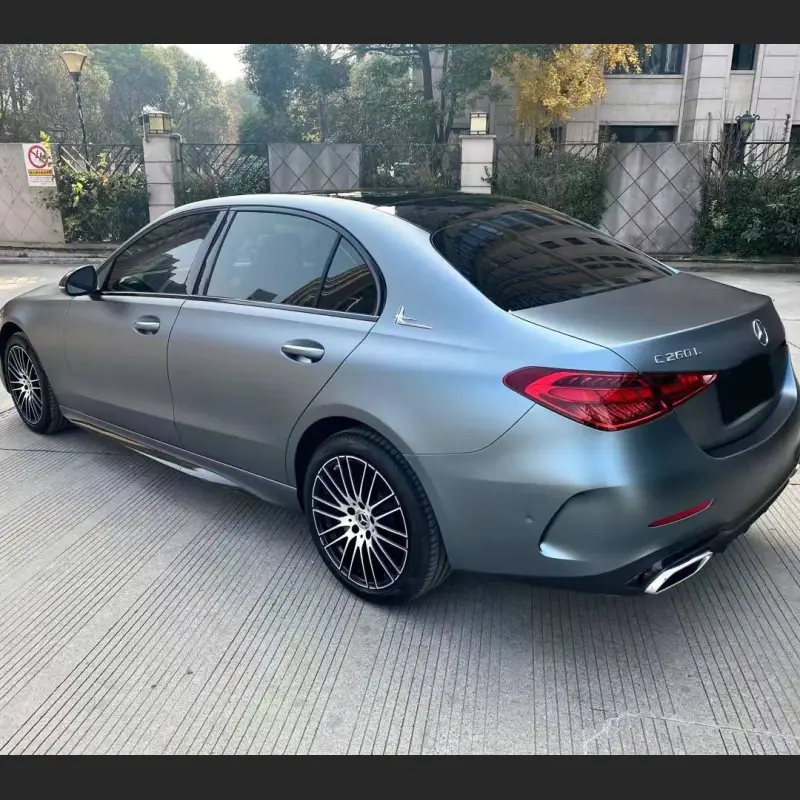   Ravoony Plus Ultra-Matte Blue Grey Car Wrap