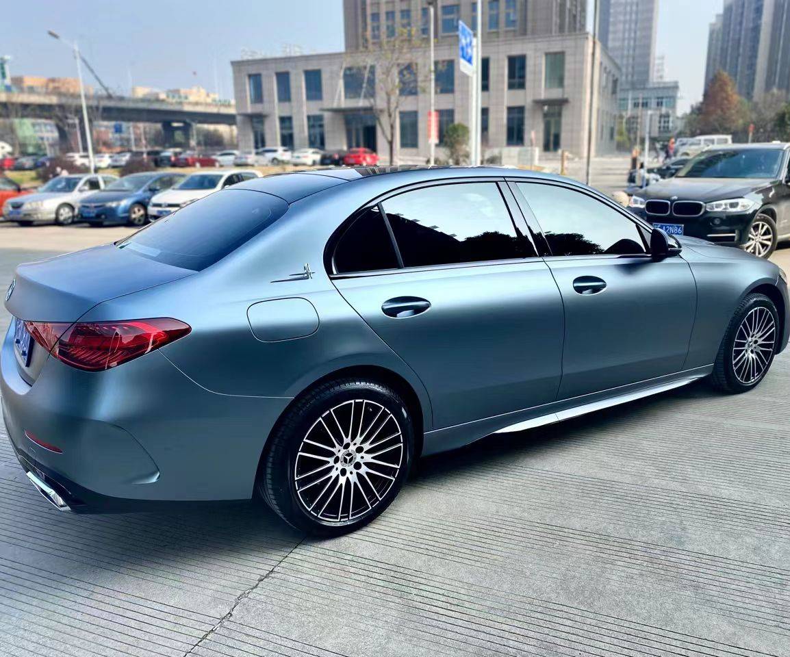  Ravoony Plus Ultra-Matte Blue Grey Car Wrap