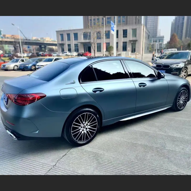   Ravoony Plus Ultra-Matte Blue Grey Car Wrap