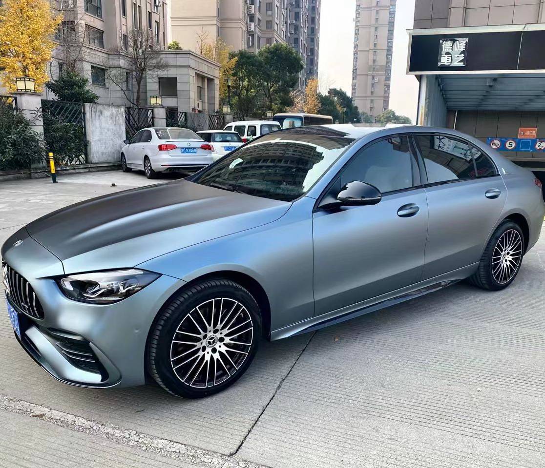   Ravoony Plus Ultra-Matte Blue Grey Car Wrap