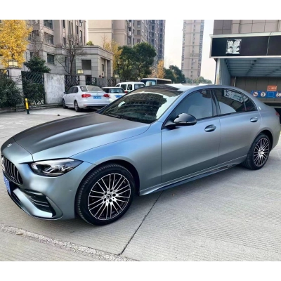   Ravoony Plus Ultra-Matte Blue Grey Car Wrap 02