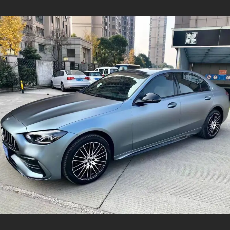  Ravoony Plus Ultra-Matte Blue Grey Car Wrap