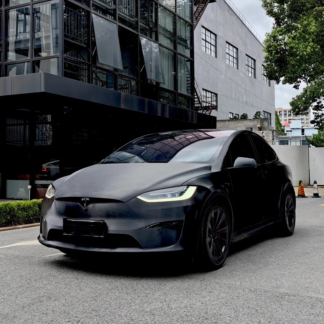 Ravoony Basic Metallic Brushed Black Car Vinyl Wrap