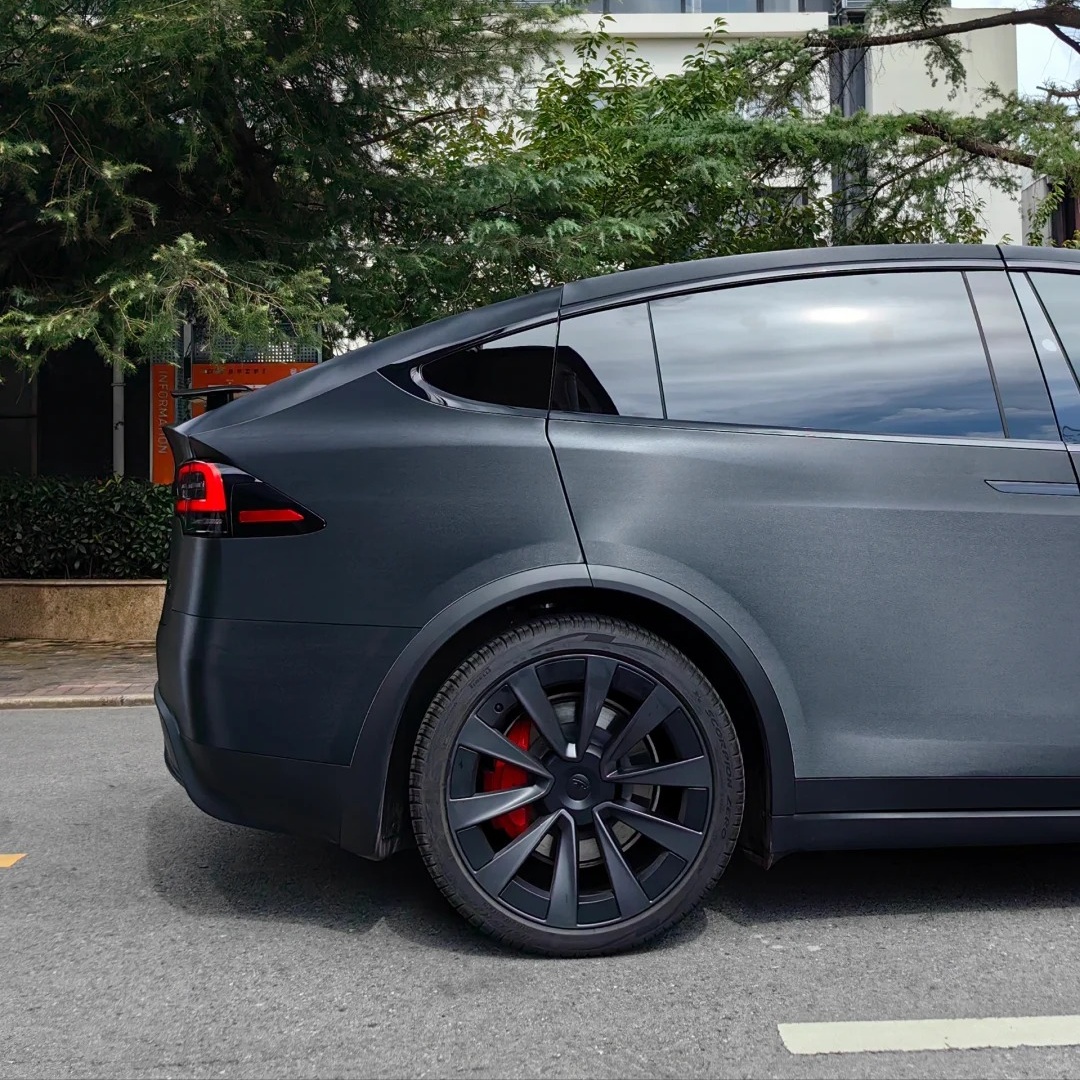 Ravoony Basic Metallic Brushed Black Car Vinyl Wrap