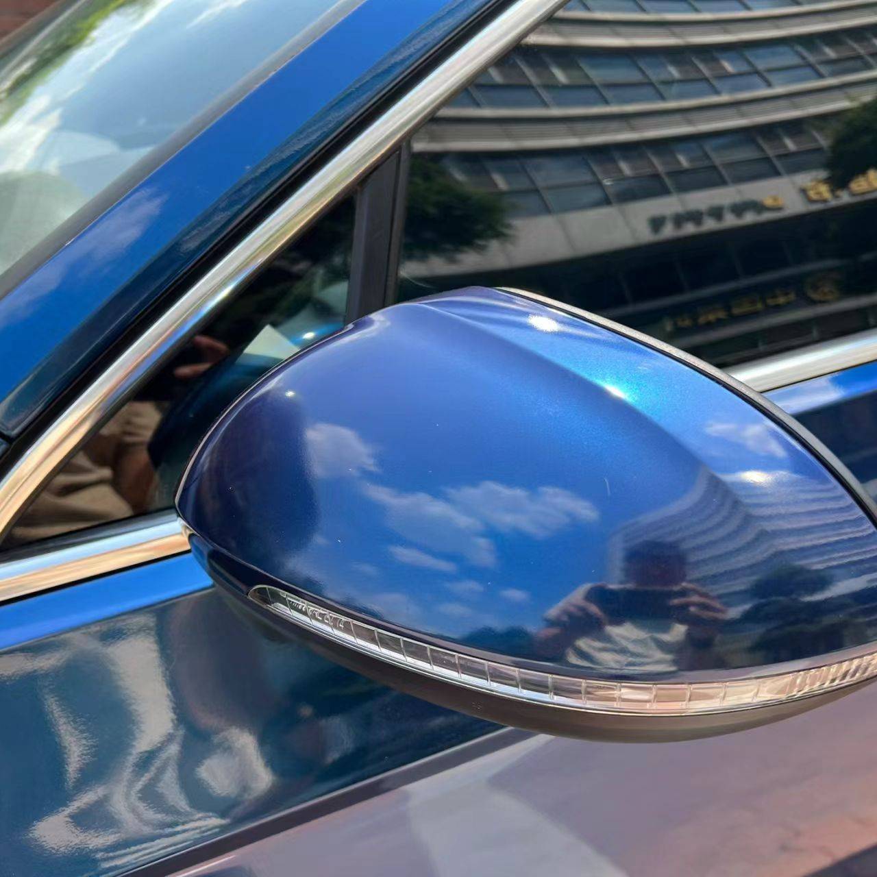 Ravoony Plus PET Shadow Blue Car Vinyl Wrap