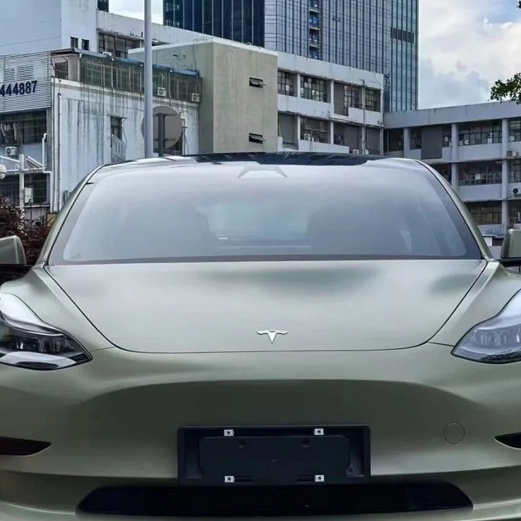 Ravoony Plus Ultra-Matte Ceramic Khaki Green Car Vinyl Wrap